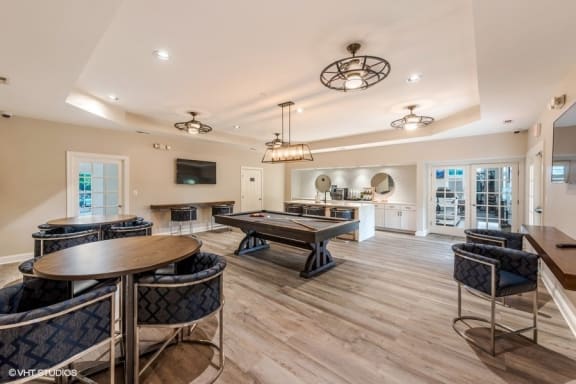 Billiards Table In Clubhouse at Brittany Commons Apartments, Spotsylvania, 22553